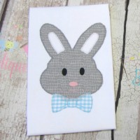 Boy Easter Bunny Machine Applique Design